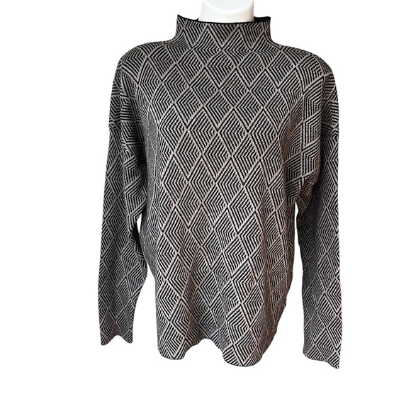 H by Halston Sweaters - H by Halston Mock Turtleneck Sweater, Sz XL